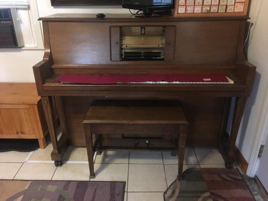 player piano (the sting) and 120 plus rolls