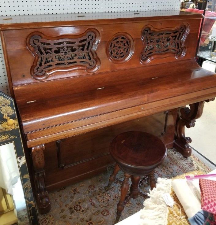 STUNNING Antique John Broadwood 1876 Cottage Upright Piano