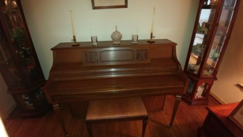 Kimball Walnut Upright Piano w/bench