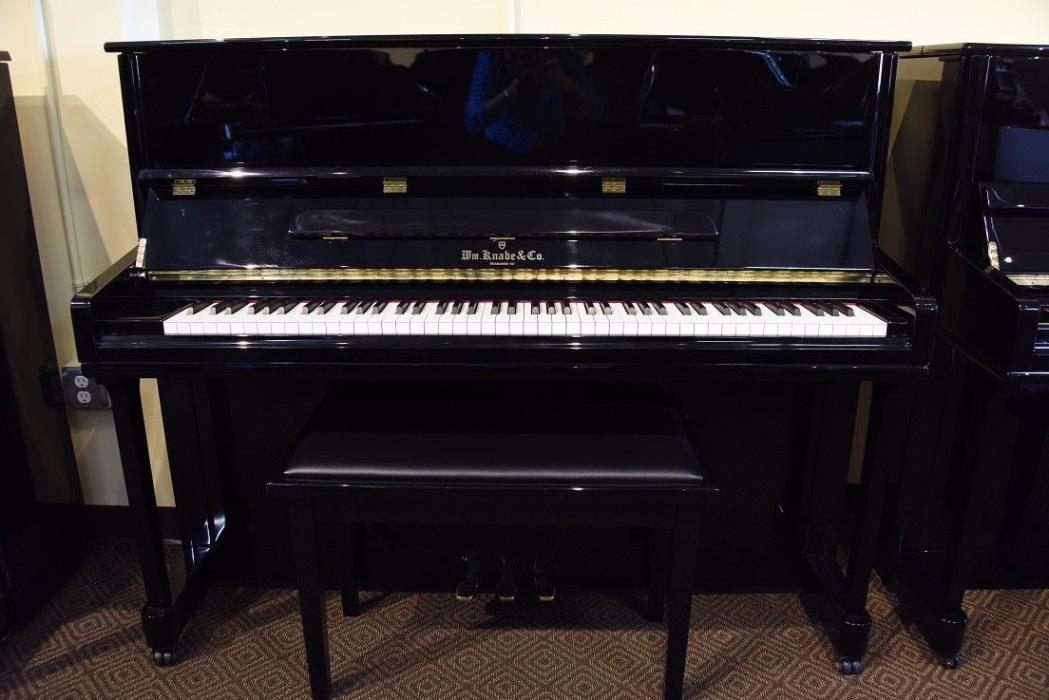 Knabe WMV-121 Upright Piano Polished Ebony