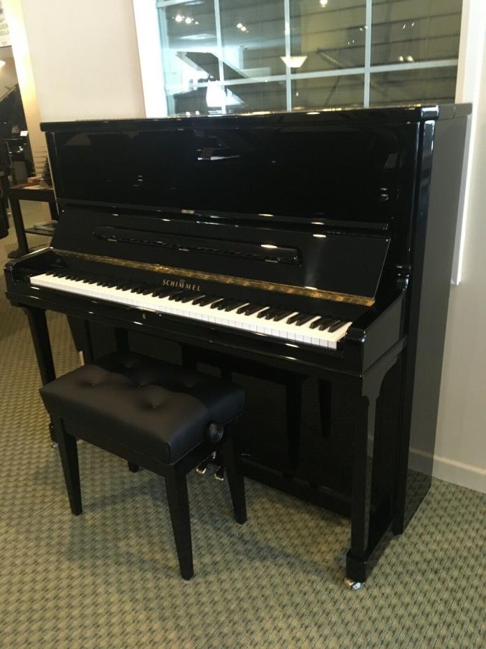 Schimmel C130 Upright Piano Polished Ebony