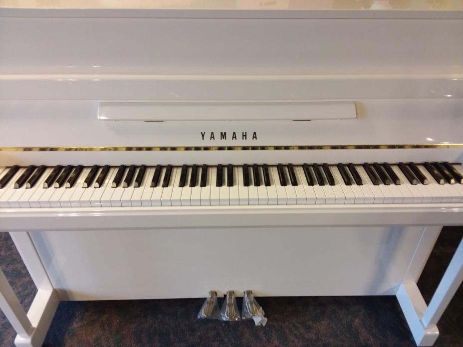 White Yamaha Vertical Piano