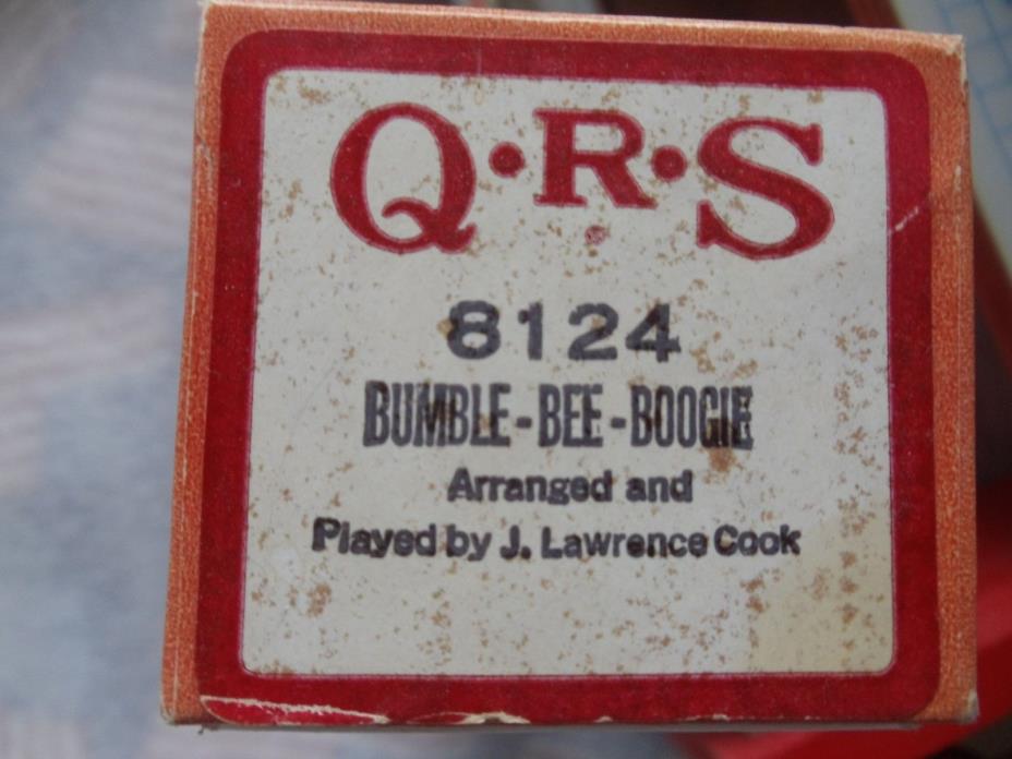 QRS 88 note Player piano roll 8124 Bumble Bee Boogie
