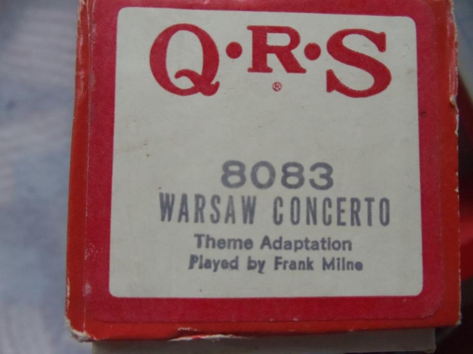 QRS 88 note Player piano roll 8083 Warsaw concerto