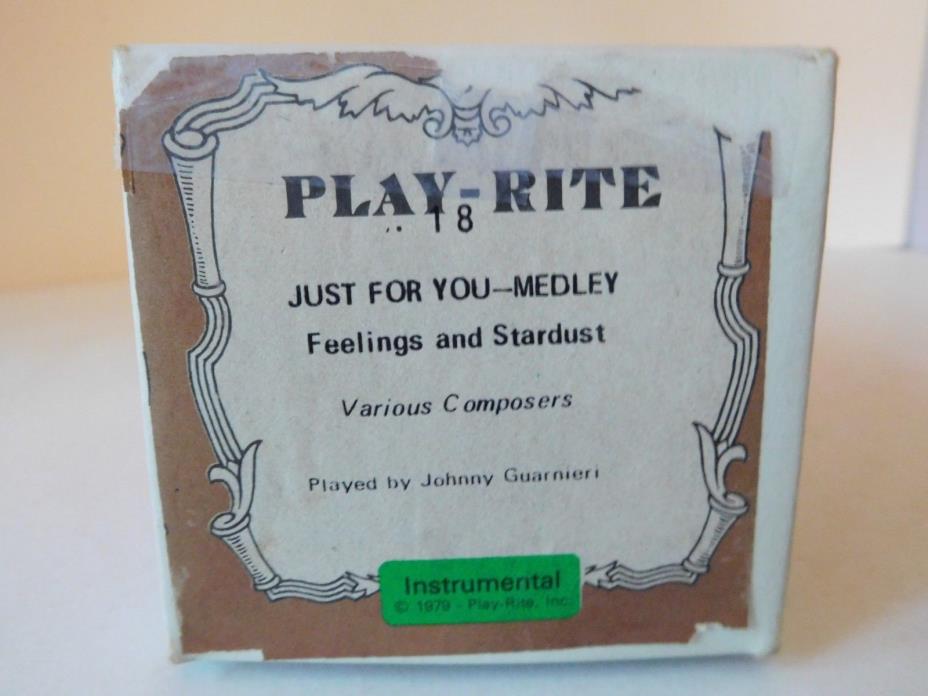JUST 4 YOU MEDLEY FEELINGS & STARDUST - PLAY-RITE Player Piano  Roll - NO DAMAGE