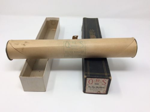ANTIQUE VINTAGE PLAYER PIANO ROLL QRS BYE BYE BLACKBIRD 3502 WORD ROLL