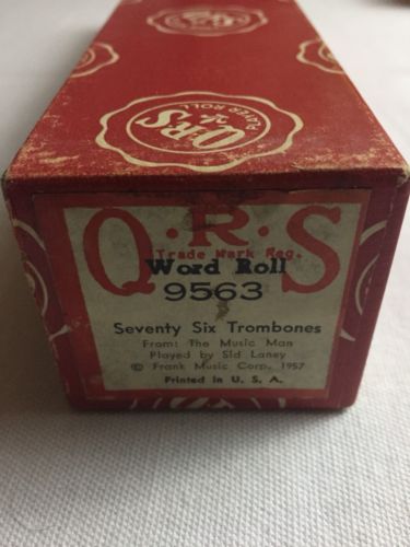 QRS Word Roll SEVENTY SIX TROMBONES 