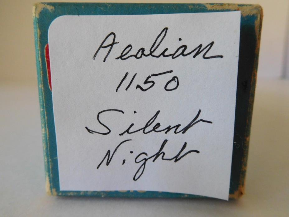 SILENT NIGHT - AEOLIAN Player Piano  Roll 1150 - NO DAMAGE