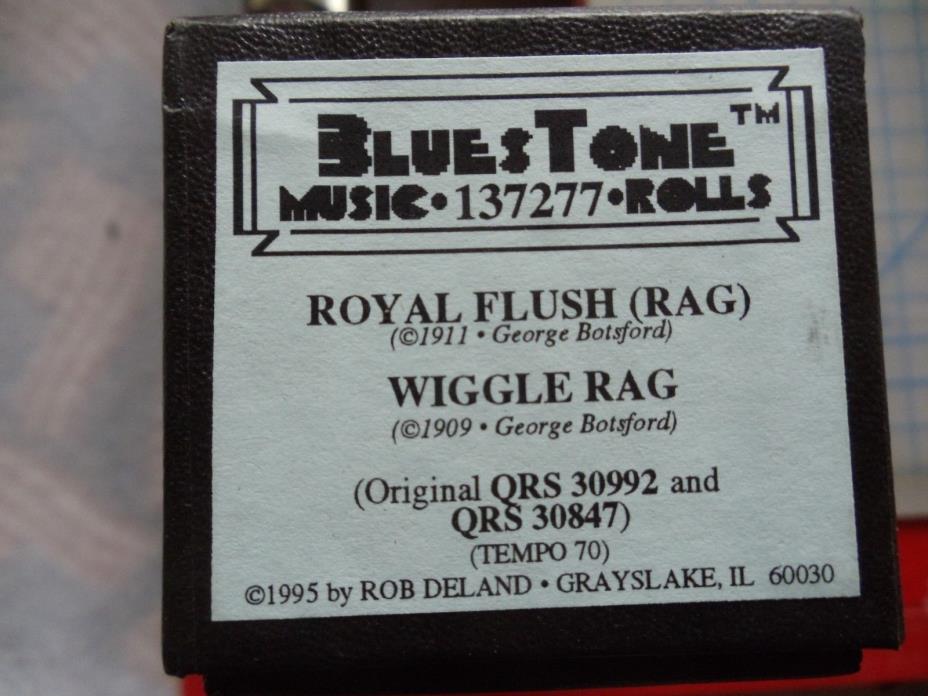 Blues Tone 88 note Player piano roll (16) Royal Flush Rag 2. Wiggle Rag