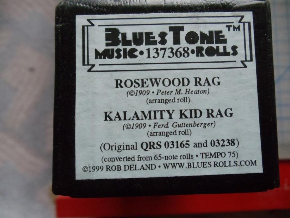 Blues Tone 88 note Player piano roll (16) Rosewood Rag 2. Kkalamity Kid Rag