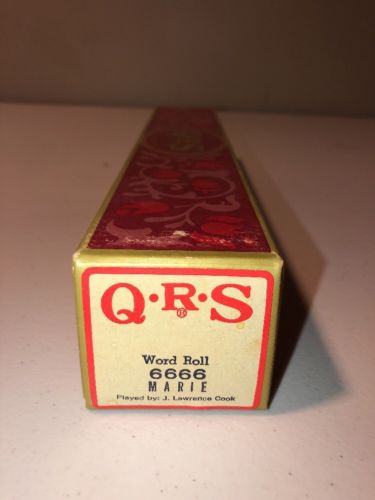 QRS Player Piano Word Roll 6666 Marie J. Lawrence Cook Fox Trot