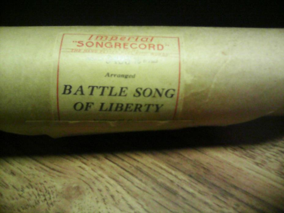 IMPERIAL - PLAYER PIANO ROLL  - Battle Song of Liberty #9493