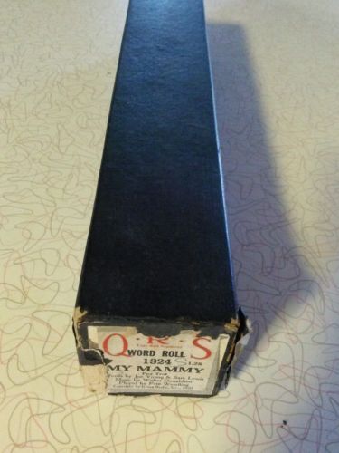 QRS - PLAYER PIANO ROLL  - MY  MAMMY -- QRS ORIGINAL 1324