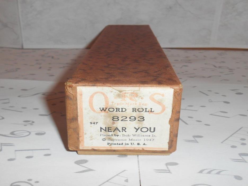 Vintage ORS Player Piano Roll Near You 8293 Williams 1947
