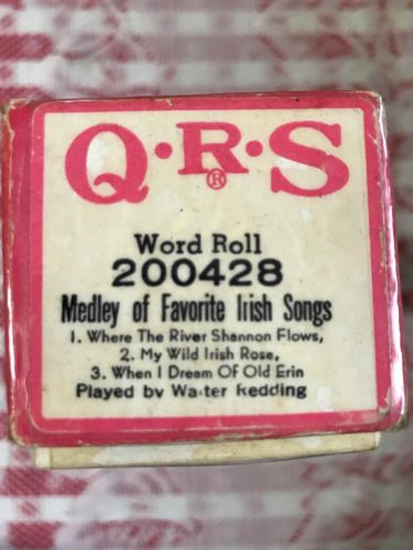 QRS Word Roll 200428 Medley of Favorite Irish Songs (Tested 100%)