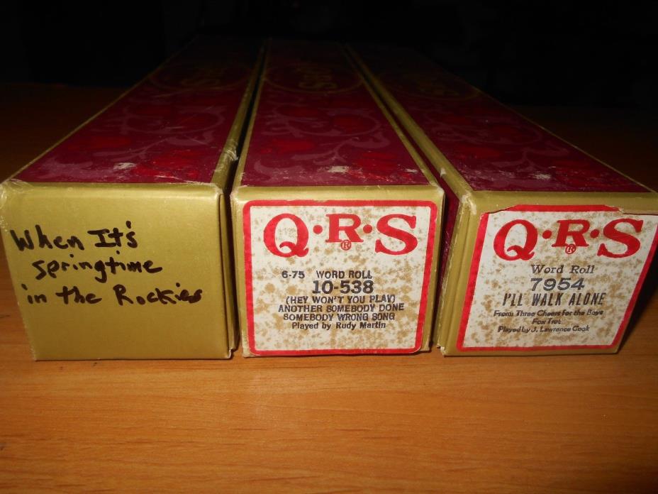 3 player piano rolls