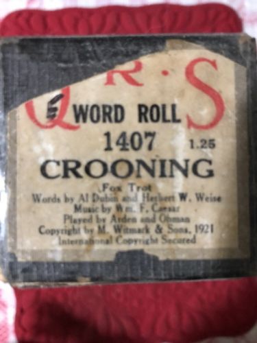 QRS Word Roll 1407 CROONING (plays 100%)