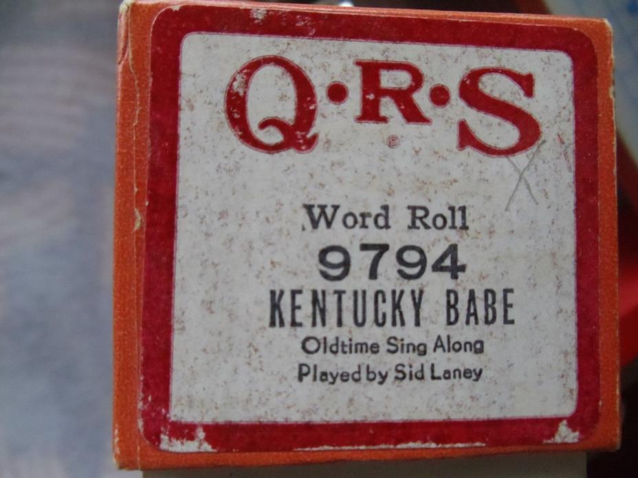 QRS 88 note Player piano roll 9794 Kentucky Babe