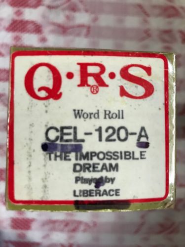 QRS Word Roll CEL-120-ATHE IMPOSSIBLE DREAM (Tested 100%)