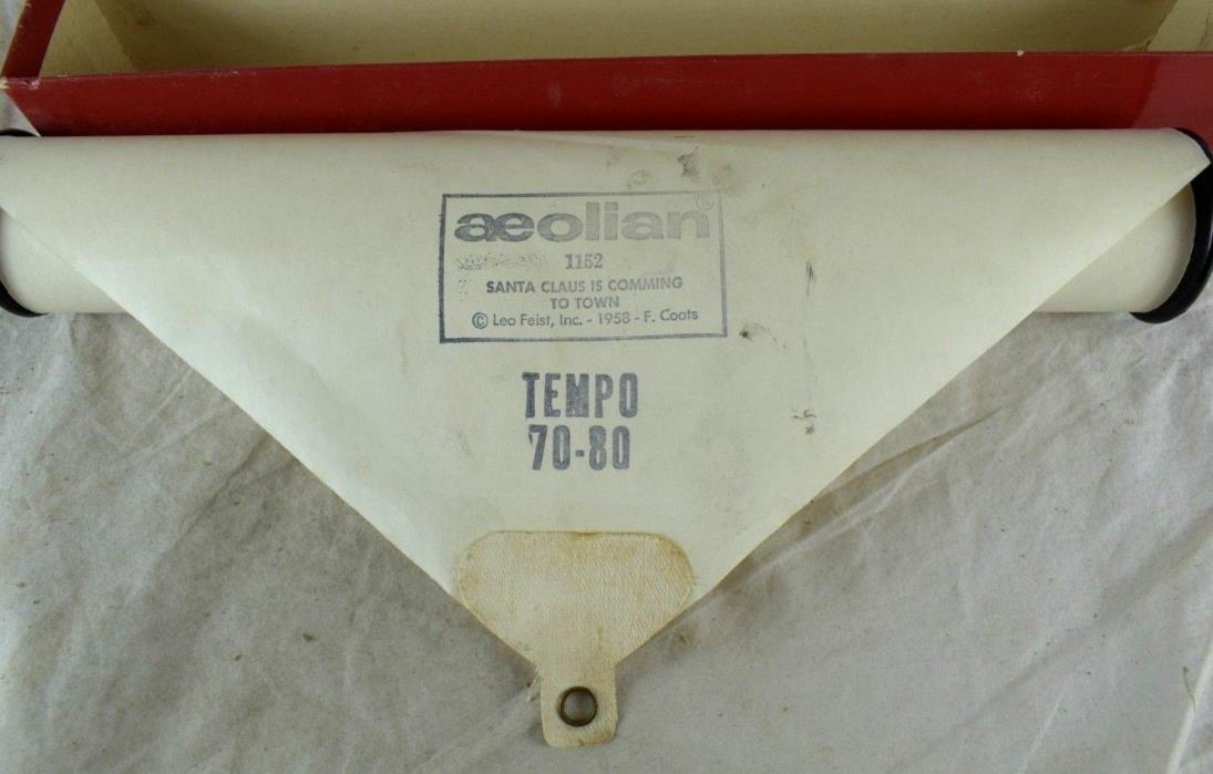 Santa Claus Is Coming To Town - by J. Lawrence Cook -  Aeolian Player Piano Roll