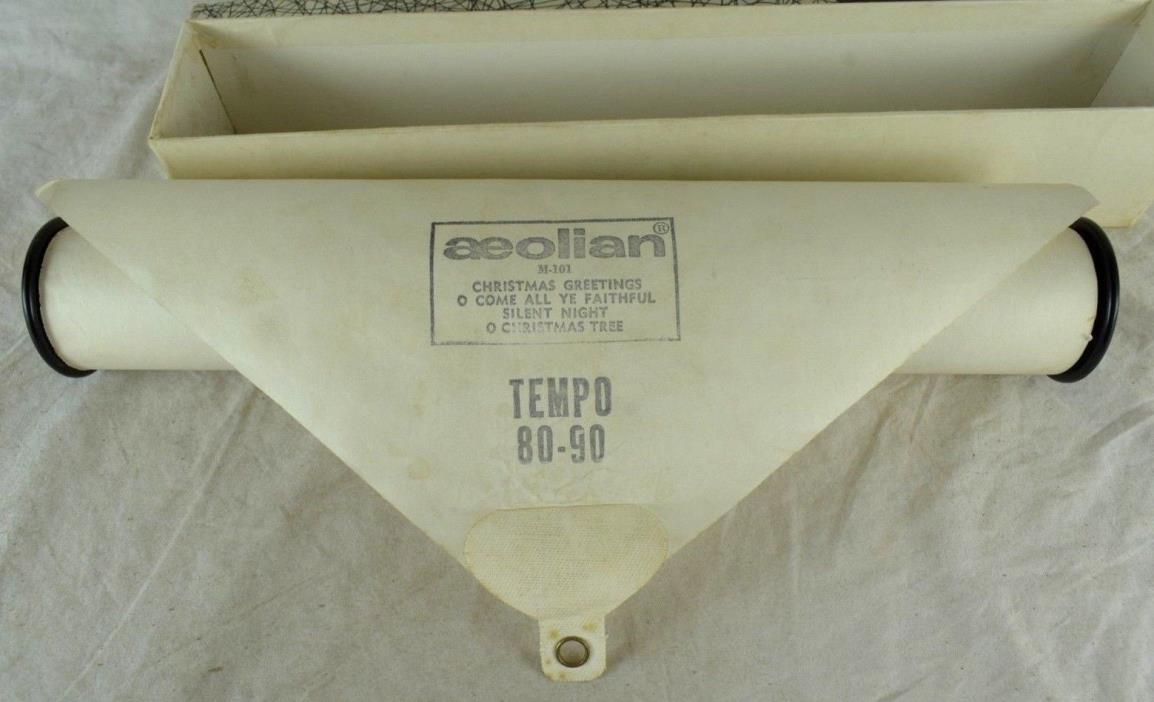 Christmas Greetings by J. Lawrence Cook - M-101 Aeolian Player Piano Roll