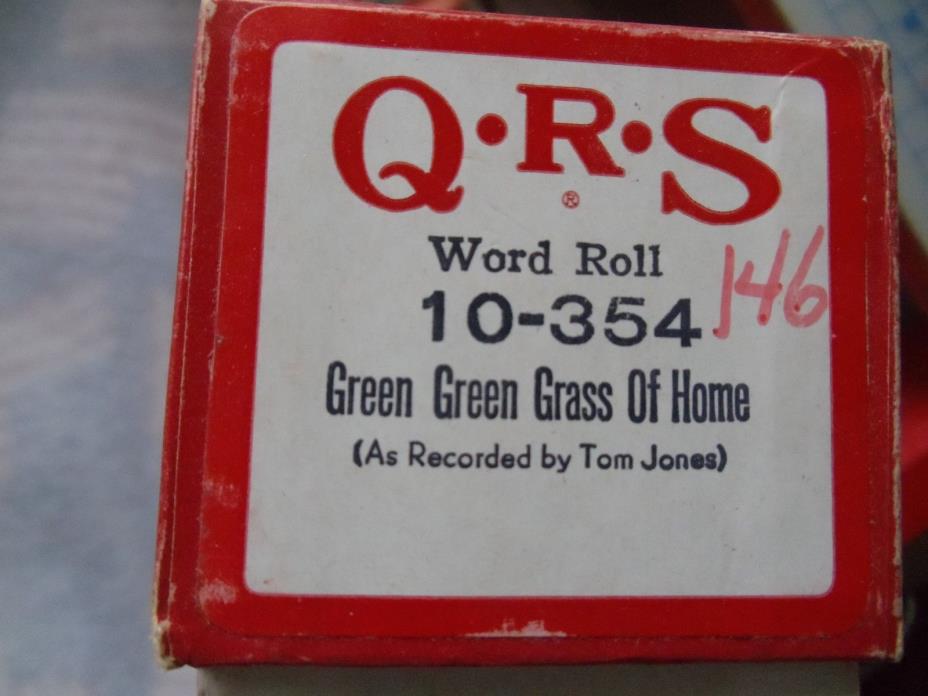 QRS 88 note Player piano roll 10-354 Green green grass of home