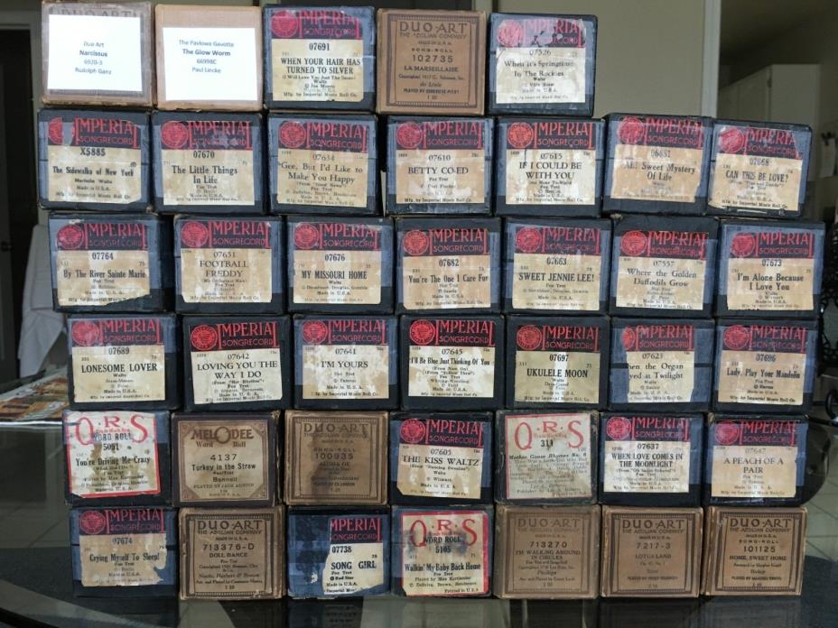 40 player piano rolls