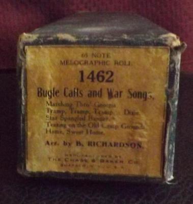 65 Note Melogtaphic Roll 1462 Bugle Calls and War Songs Player Piano