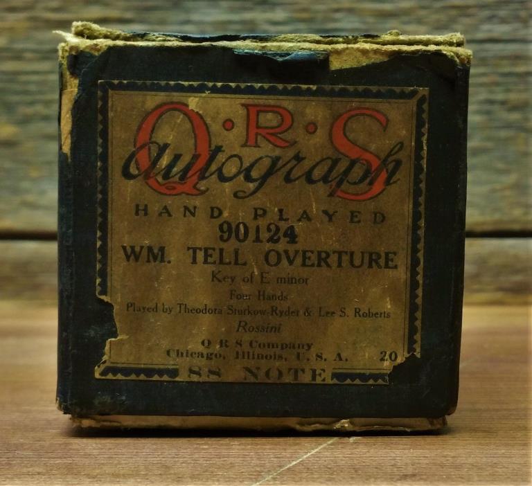QRS AUTOGRAPH Piano Player Roll  WM. TELL OVERTURE 90124
