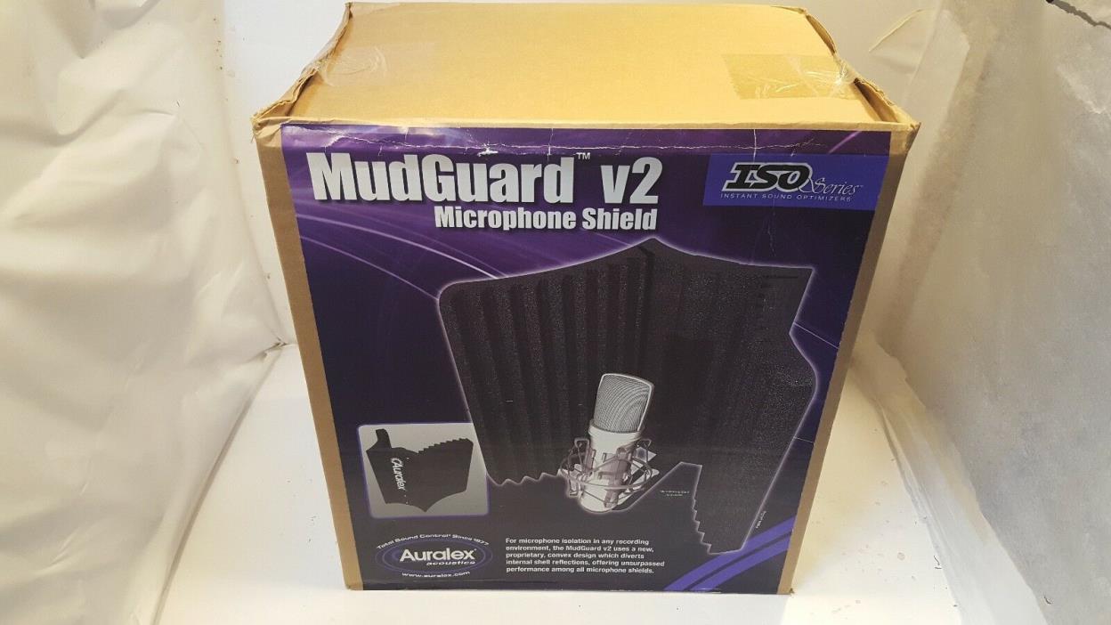 NEW Auralex MudGuard v2 ISO Series Microphone Isolation Shield