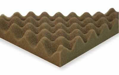 Sound Seal Acoustic Foam,  Convoluted,  Gray,  2in, PK4 CF2  - 1 Each