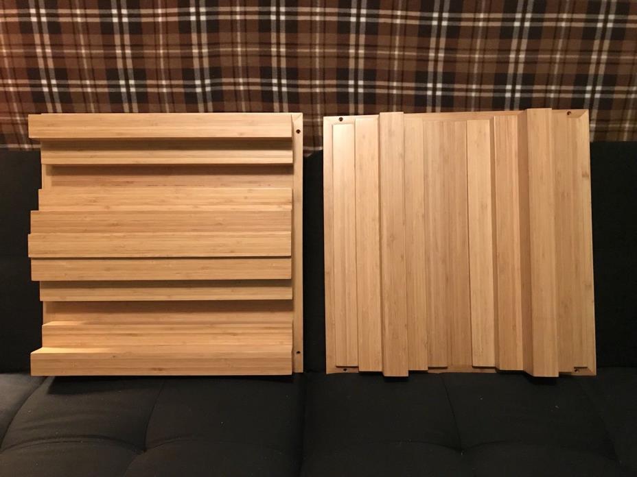 Auralex Sustain QuadraTec Bamboo Wood Studio Sound Diffusors - 2 panels