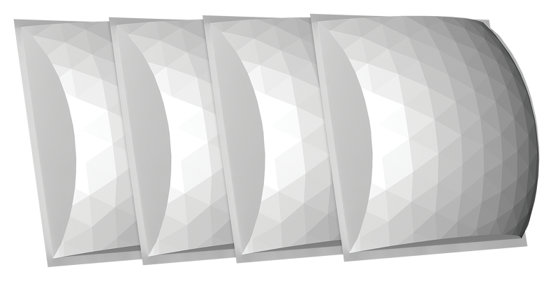Auralex Acoustics Geofusor 11 - Acoustic Diffusor - 1ft x 1ft - 4 Pack