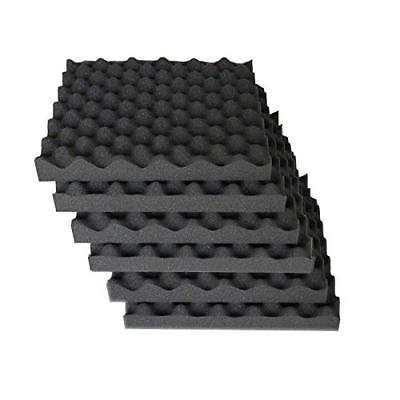 6 Pack Egg Crate Foam Acoustic foam Wedges Tiles Soundproofing 1.5