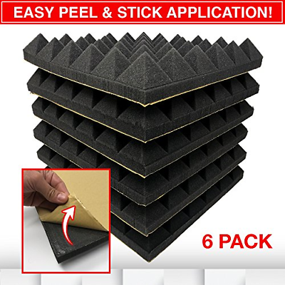 RESON8 Acoustic Foam | DIY easy PEEL AND STICK foam adhesive | Sound Foam Panels