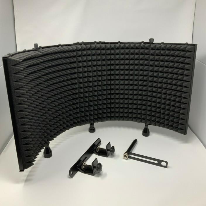 Monoprice Microphone Isolation Shield - Black - High Density Absorbing Foam