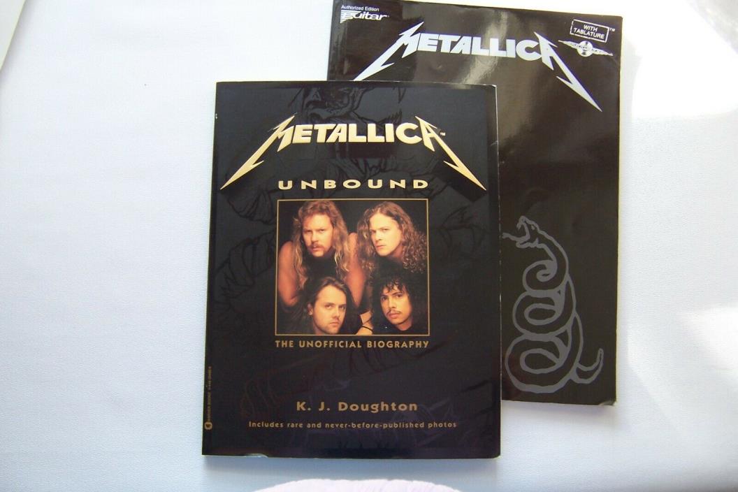 Metallica Black Album Sheet Music Songbook Cherry Lane w/ Unbound Bio. Included
