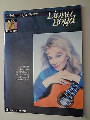 LIONA BOYD Miniatures For Guitar SONG BOOK With CD 1994 Hal Leonard BRAND NEW