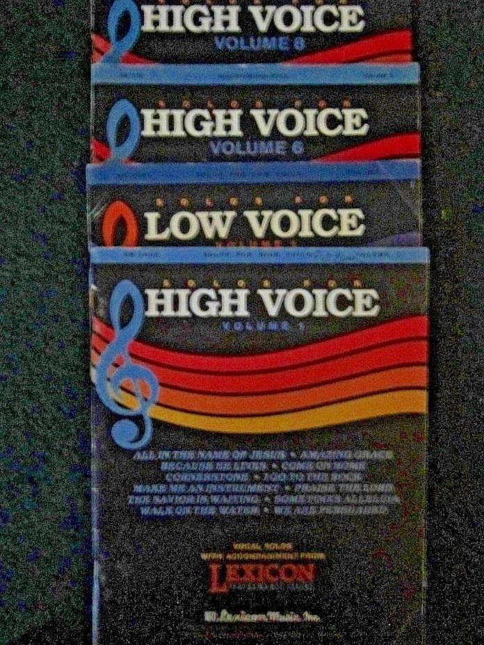 4   SONG BOOKS FOR HIGH VOICES AND  LOW VOICES