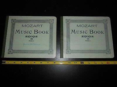 MOZART SHEET MUSIC BOOK 1920's CIRCA 1 WITH SONGS & 1 Is New Unused Blank
