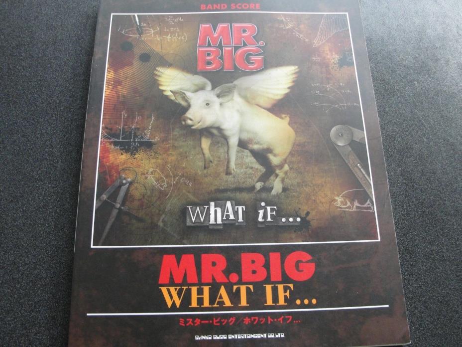 Mr. Big- What If Guitar Tablature Book Japan
