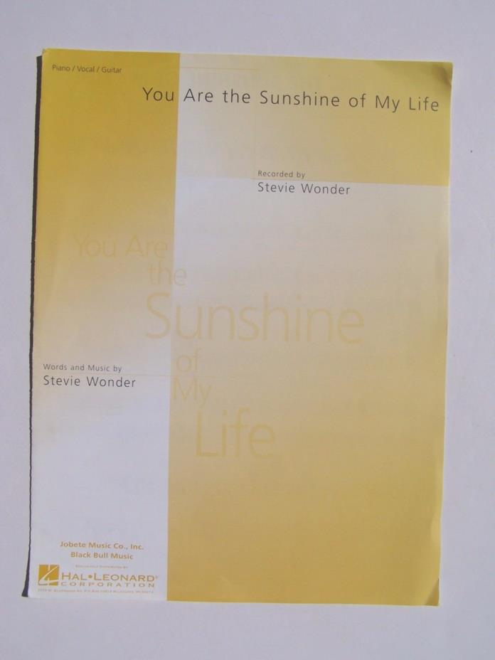 Stevie Wonder - You Are The Sunshine Of My Life Hal Leonard Piano/Vocal/Guitar