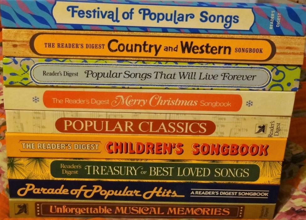 Mixed Lot 9 Reader's Digest SONGBOOKS Merry Xmas Children's ETC Sheet Music