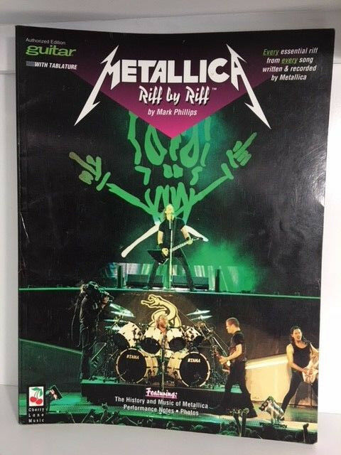 Metallica : Riff by Riff (1994, Paperback), Authorized Edition for Guitar Tablat