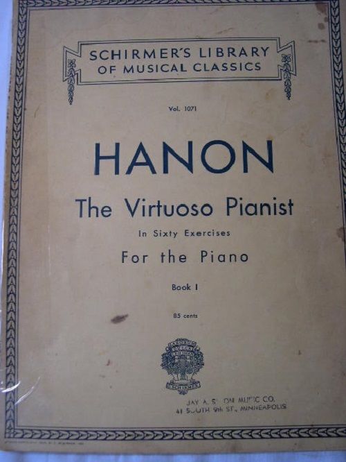 SCHIRMER'S  LIBRARY HANON / THE VIRTUOSO PIANIST IN 60 EXCERICISES BOOK