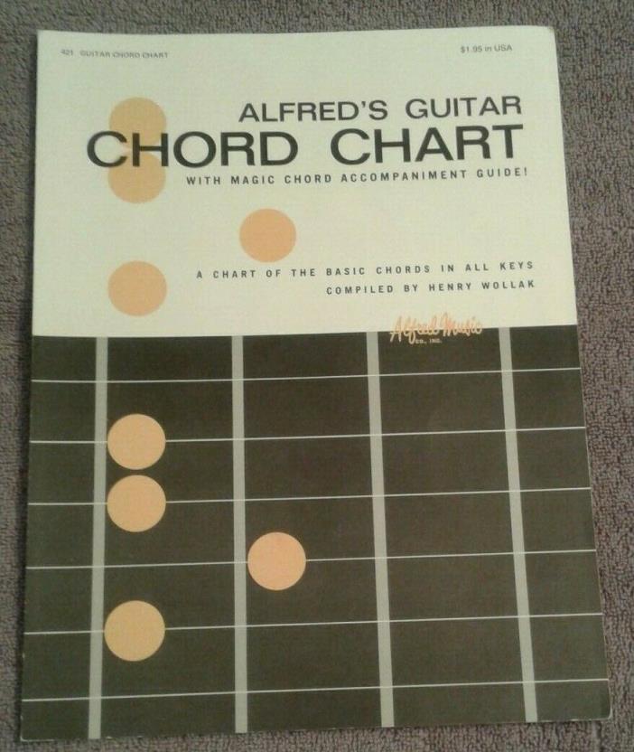 Alfred's Guitar Chord Chart Full Sized Booklet