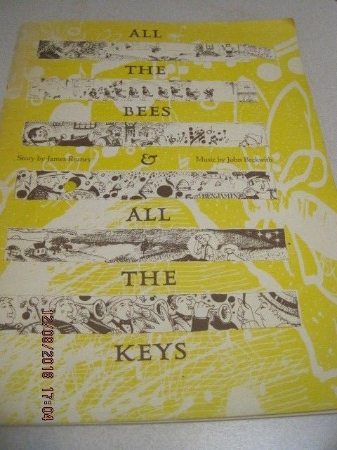 ALL THE BEES & ALL THE KEYS Song Book 56 page 1973 Stories & Music Canada