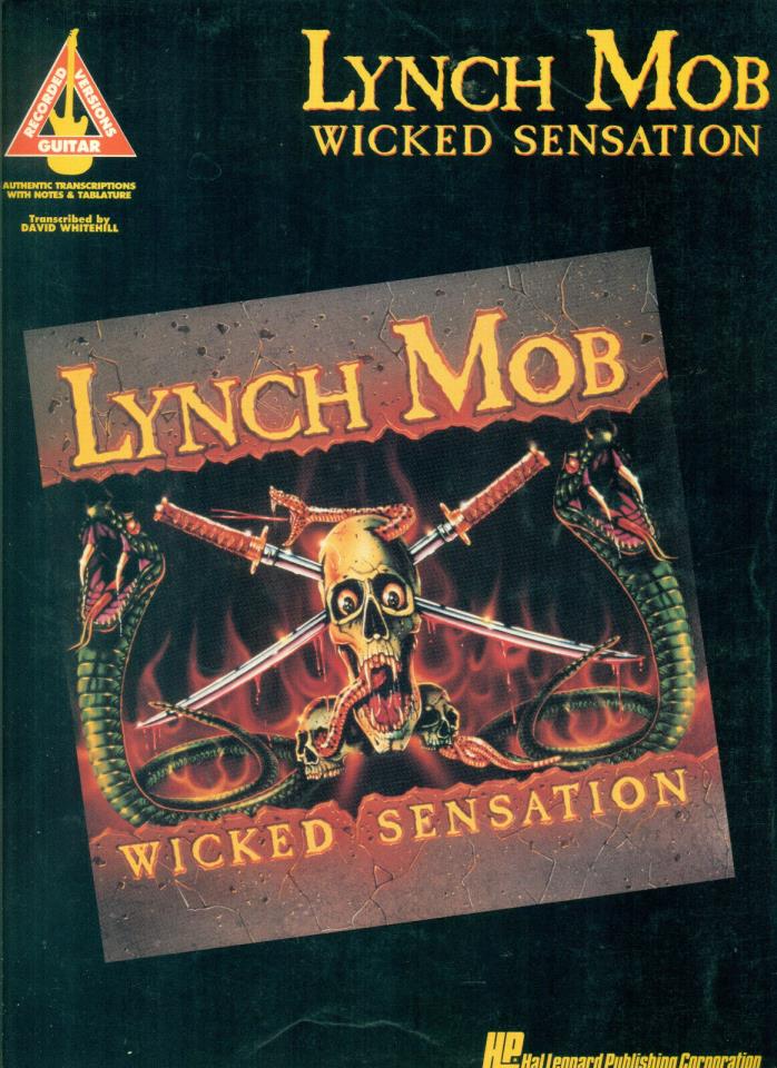 LYNCH MOB GUITAR TAB GUITAR TABLATURE WICKED SENSATIONS SONGBOOK GEORGE LYNCH