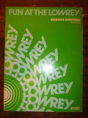 Standard Organ ... Fun At The Lowrey Songbook Series ~ Seasons Greetings 2nd Ed.