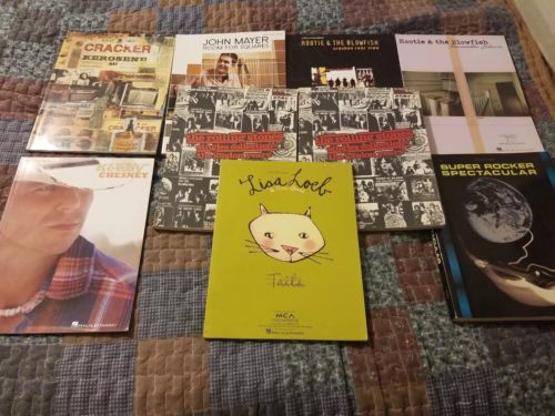 Lot Of 9 Piano Vocal Guitar Song Books Rolling Stones Hootie John Mayer